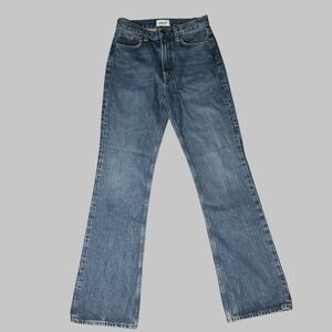 Agolde Leena Women's 26x31 High-rise Baby Flare Light Blue Wash Denim Jeans